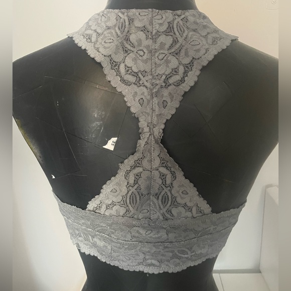 Free People grey lace bralette - Picture 2 of 4